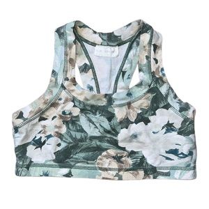 L.A. Sport Bodywear Neutral Floral Cotton Bralette